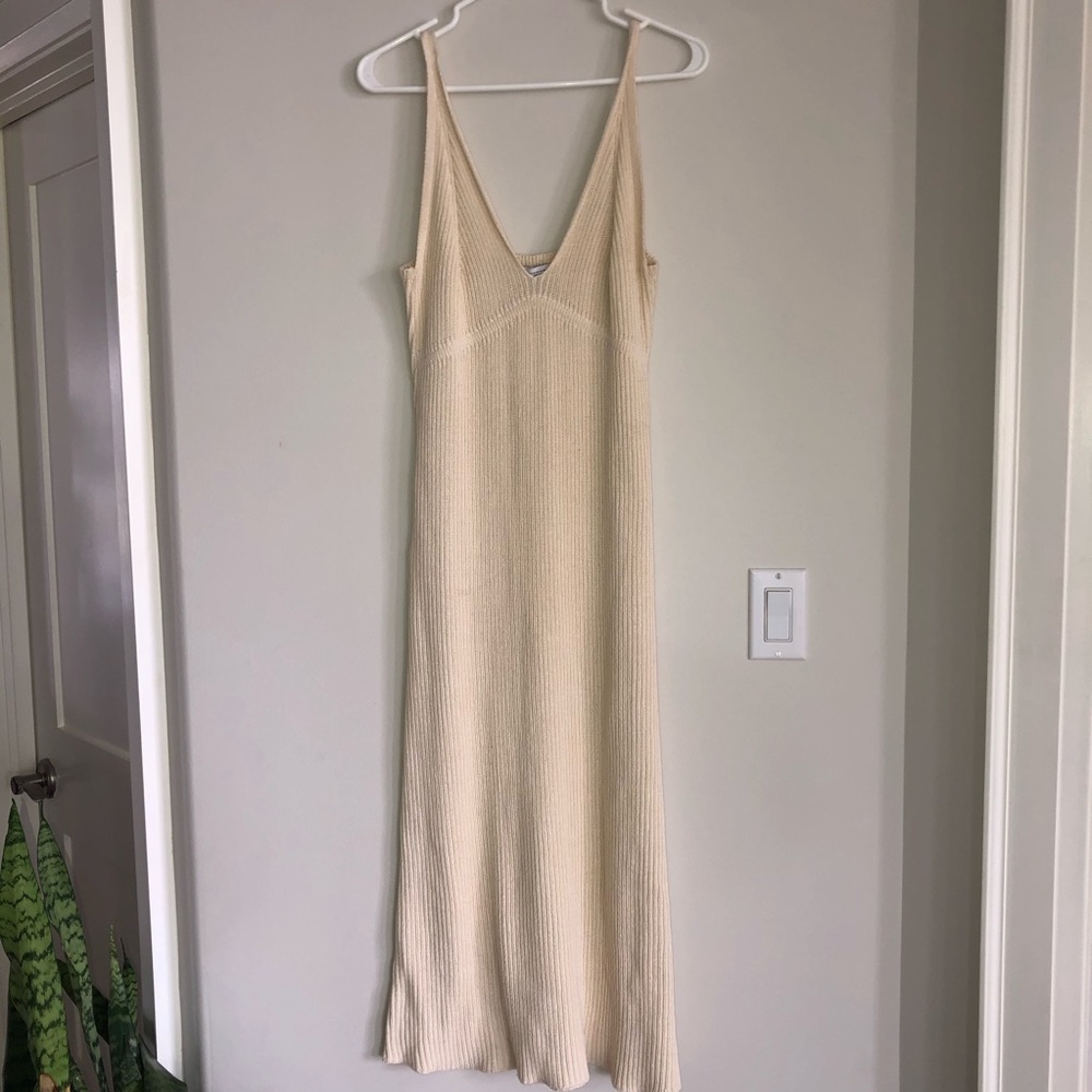 ZARA KNIT MIDI DRESS